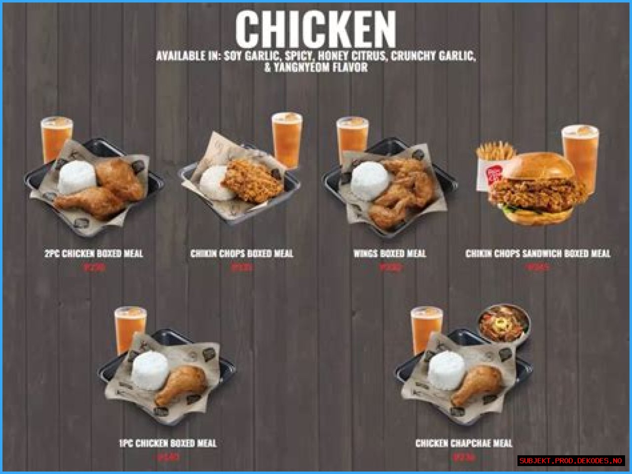 Bonchon Chicken Menu and Prices - SarkariResult