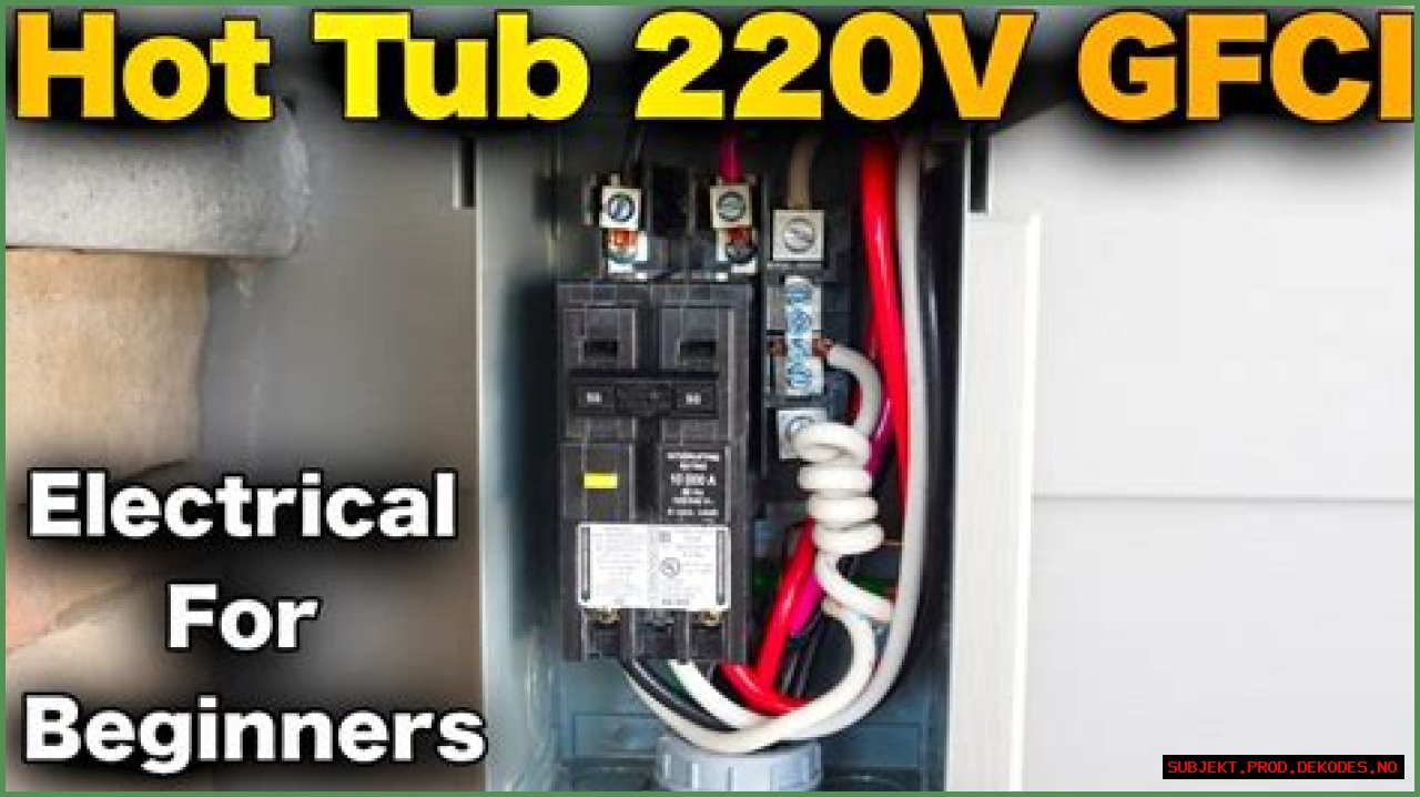 How do you wire a GFCI Spa breaker?